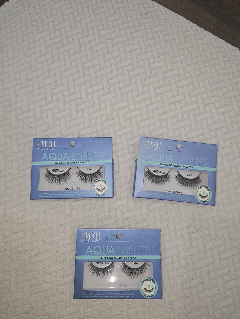 ARDELL PROFESSIONAL AQUA LASHES 344 345 Lot
